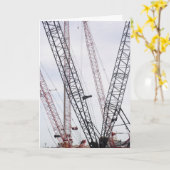 Carte d'anniversaire de construction (Fleur jaune)