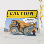 Carte d'anniversaire de construction (Fleur jaune)