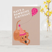 Carte d'anniversaire de Coonhound de Redbone (Fleur jaune)