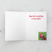 Carte d'anniversaire de coq Cranky (Intérieur)