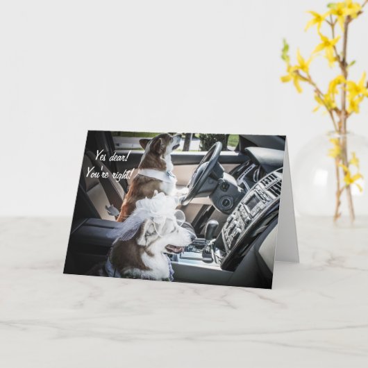 Carte d'anniversaire de Corgis (Fleur jaune)