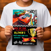 Carte d'anniversaire de course rapide et amusante 