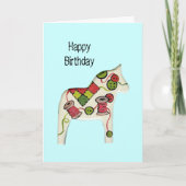 Carte d'anniversaire de couture de thème (Devant)