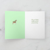 Carte d'anniversaire de couture de thème (Intérieur)