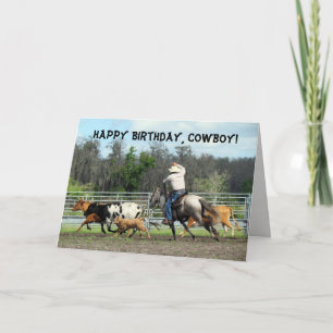 Carte d'anniversaire de Cowboy