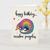 Carte d'anniversaire de créature délicieuse (Fleur jaune)