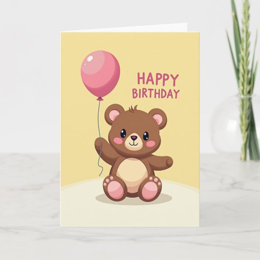 Carte d'anniversaire de créature dodue (Devant)