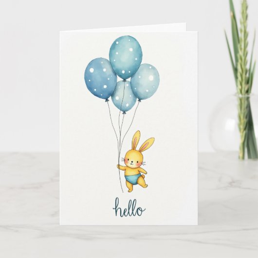 Carte d'anniversaire de créature douce (Devant)