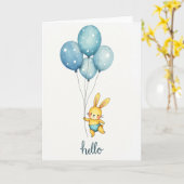 Carte d'anniversaire de créature douce (Fleur jaune)