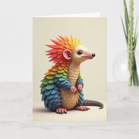 Carte d'anniversaire de créature fantastique (Devant)
