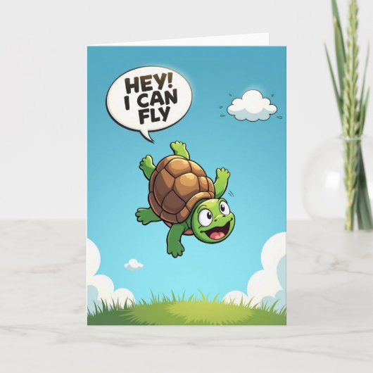 Carte d'anniversaire de créature jubilante (Devant)