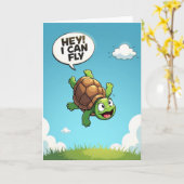 Carte d'anniversaire de créature jubilante (Fleur jaune)