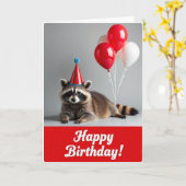Carte d'anniversaire de créature masquée (Fleur jaune)
