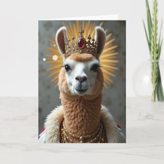 Carte d'anniversaire de créature royale (Devant)