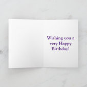Carte d'anniversaire de Crocus de printemps Abstra (Intérieur)