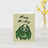 Carte d'anniversaire de Cthulhu (Fleur jaune)