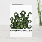 Carte d'anniversaire de Cthulhu (Dos)
