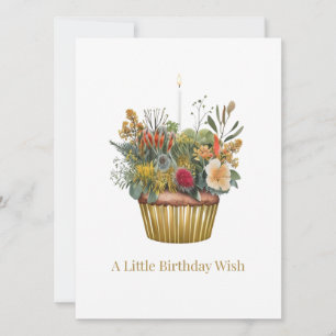 Carte d'anniversaire de Cupcake