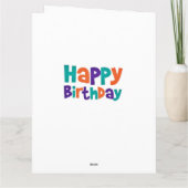 Carte d'anniversaire de Dachshund (Dos)