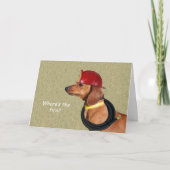 Carte d'anniversaire de Dachshund par thème pour u (Devant)