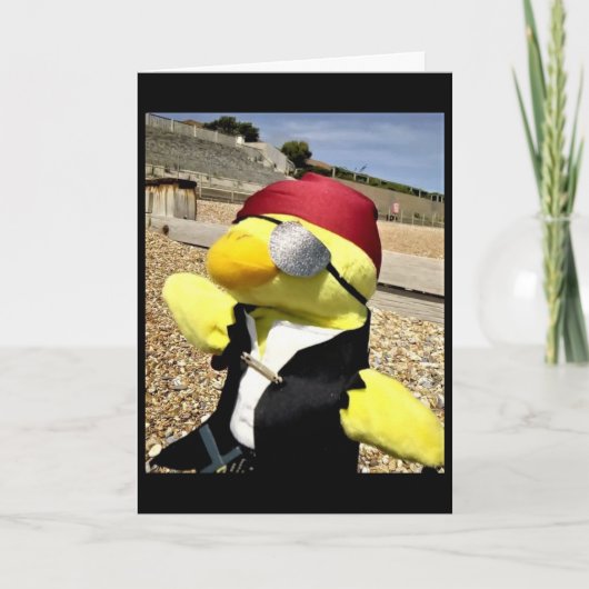 Carte d'anniversaire de Danny Duck le Pirate (Devant)
