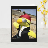 Carte d'anniversaire de Danny Duck le Pirate (Fleur jaune)