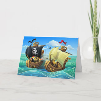 Carte d'anniversaire de Danny Duck le Pirate