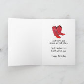 Carte d'anniversaire de danse humoristique (Intérieur)