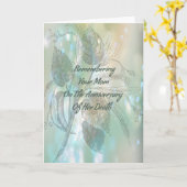 Carte d'anniversaire de décès pour maman (Fleur jaune)