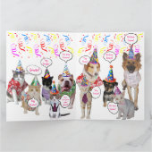 Carte d'anniversaire de deux ans pour animal domes (Intérieur)