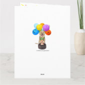 Carte d'anniversaire de deux ans pour animal domes (Dos)