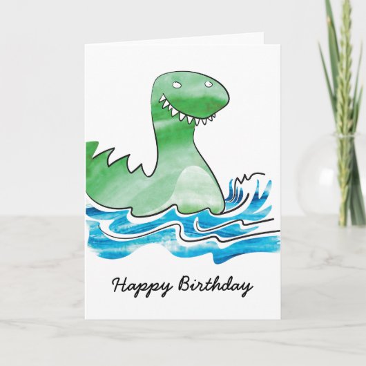 Carte d'anniversaire de Dinosaur (Devant)