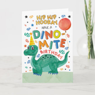 Carte d'anniversaire de Dinosaur | Carte Dinosaure
