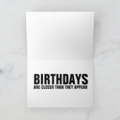 CARTE D'ANNIVERSAIRE DE DINOSAUR FUNNY (Intérieur)