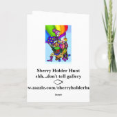 Carte d'anniversaire de dinosaure de (Dos)