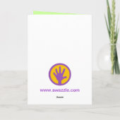 Carte d'anniversaire de dinosaure de bébé (Dos)