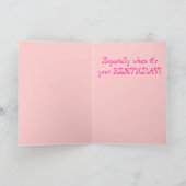 Carte d'anniversaire de diva (Intérieur)