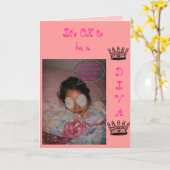 Carte d'anniversaire de diva (Fleur jaune)