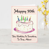 Carte d'anniversaire de Diva pour les baby-boomers (Fleur jaune)