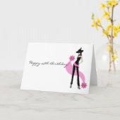 Carte d'anniversaire de Diva pour les femmes (Fleur jaune)