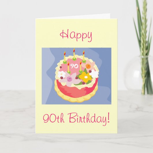 Carte d'anniversaire de Diva's Happy 90th (Devant)