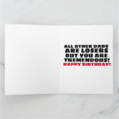 CARTE D'ANNIVERSAIRE DE DONALD TRUMP "PERDANTS!" (Intérieur)