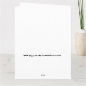 CARTE D'ANNIVERSAIRE DE DONALD TRUMP "PERDANTS!" (Dos)