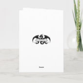 Carte d'anniversaire de dragon drôle (Dos)