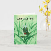 Carte d'anniversaire de dragon surprise (Fleur jaune)