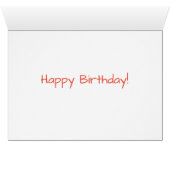Carte d'anniversaire de dragons de danse (Intérieur Horizontal (Bas))