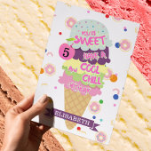 Carte d'Anniversaire de enfant de cône de glace am