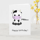 Carte d'anniversaire de enfant kawaii caricature d (Fleur jaune)
