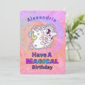 Carte d'Anniversaire de enfant magique pour enfant (Debout devant)