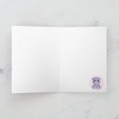 Carte d'anniversaire de enfant pour bébé hippo (Intérieur)